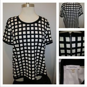 Women’s ◼️ & ◻️ Calvin Klein Professional Blouse